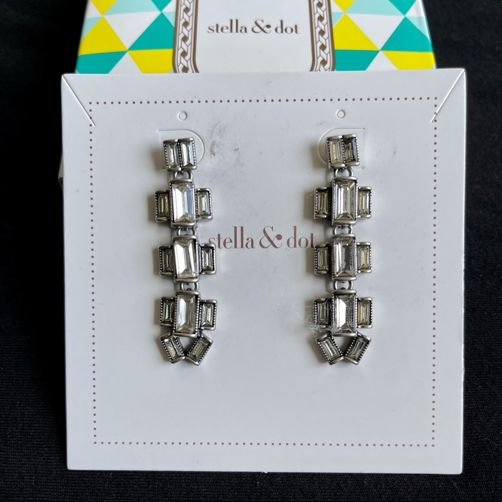 Stella & Dot Hayley Baguette Earrings